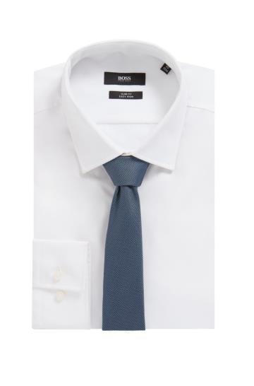 Krawaty BOSS Italian Made Patterned Głęboka Niebieskie Męskie (Pl08599)